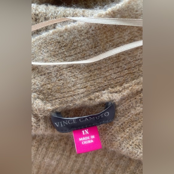 Vince Camuto Tan Open-Front long Cardigan - Picture 13 of 14